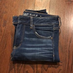 American Eagle medium rise jeggings, size 6